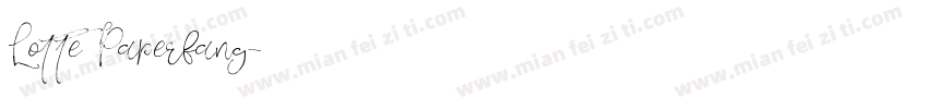 Lotte Paperfang字体转换